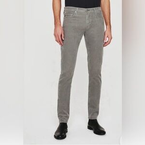 AG Adriano Goldschmied The Dylan Slim skinny Corduroy Jeans in Light Gray